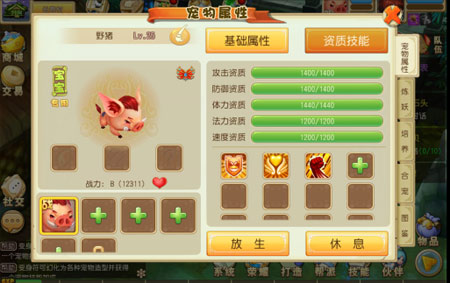 宠物属性